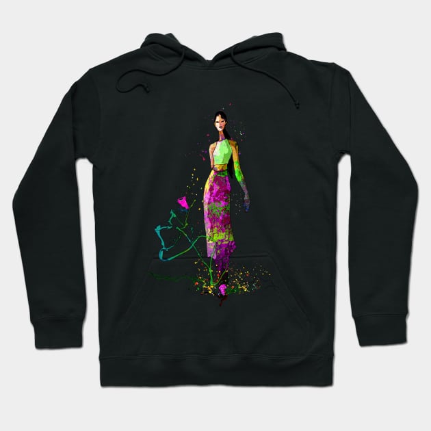 Fashion Model 01 Hoodie by Miki De Goodaboom